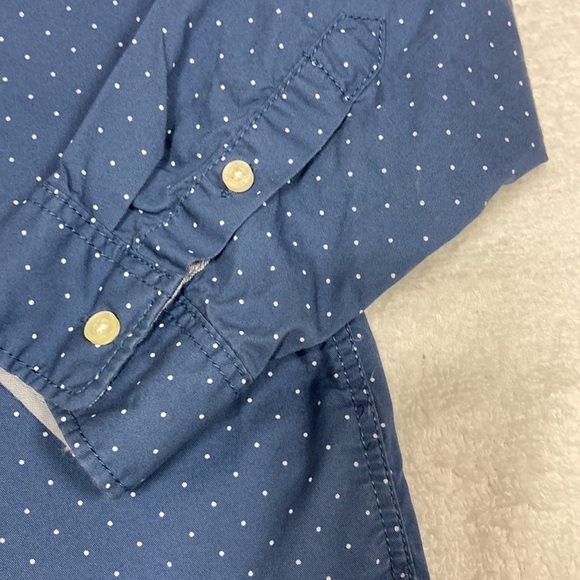 H&M label of graded goods L.O.G.G. 5/6 button down blue white dots - Picture 4 of 9